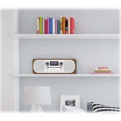 Pure - Evoke C-D6 - Walnut - Stereo All-in-One Music System with Bluetooth - High Quality Digital Radio - Avvenice