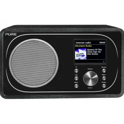 Pure - Evoke F3 - Black - Portable DAB/DAB+ and FM Radio with Bluetooth - High Quality Digital Radio - Avvenice