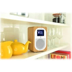 Pure - Evoke H3 - Oak - Portable DAB/DAB+ and FM Radio with Bluetooth - High Quality Digital Radio - Avvenice