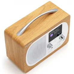 Pure - Evoke H4 - Oak - Portable DAB/DAB+ and FM Radio with Bluetooth - High Quality Digital Radio - Avvenice