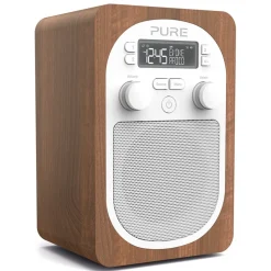 Pure - Evoke H2 - Walnut - Compact, Portable DAB Digital Radio with FM - High Quality Digital Radio - Avvenice