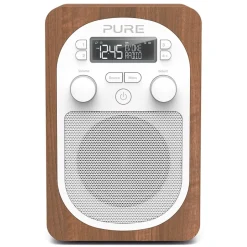 Pure - Evoke H2 - Walnut - Compact, Portable DAB Digital Radio with FM - High Quality Digital Radio - Avvenice