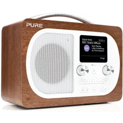 Pure - Evoke H4 - Walnut - Portable DAB/DAB+ and FM Radio with Bluetooth - High Quality Digital Radio - Avvenice