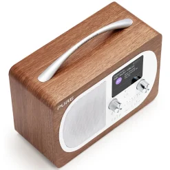 Pure - Evoke H4 - Walnut - Portable DAB/DAB+ and FM Radio with Bluetooth - High Quality Digital Radio - Avvenice