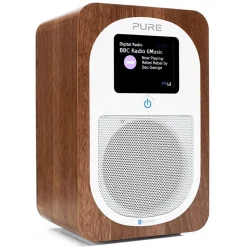 Pure - Evoke H3 - Walnut - Portable DAB/DAB+ and FM Radio with Bluetooth - High Quality Digital Radio - Avvenice