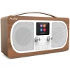 Pure - Evoke H6 - Walnut - Portable DAB/DAB+ and FM Radio with Bluetooth - High Quality Digital Radio - Avvenice