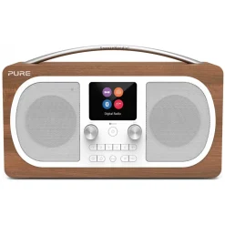 Pure - Evoke H6 - Walnut - Portable DAB/DAB+ and FM Radio with Bluetooth - High Quality Digital Radio - Avvenice