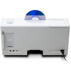 Pure - Evoke Home - Wood Edition - Cotton White with Cherry Wood Grill - All-in-One Music System - High Quality Digital Radio - Avvenice