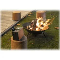 Pure - Evoke Play - Coffee Black Cherry Wood Grill - Wood Edition Portable DAB+ Radio Bluetooth - High Quality Digital Radio - Avvenice