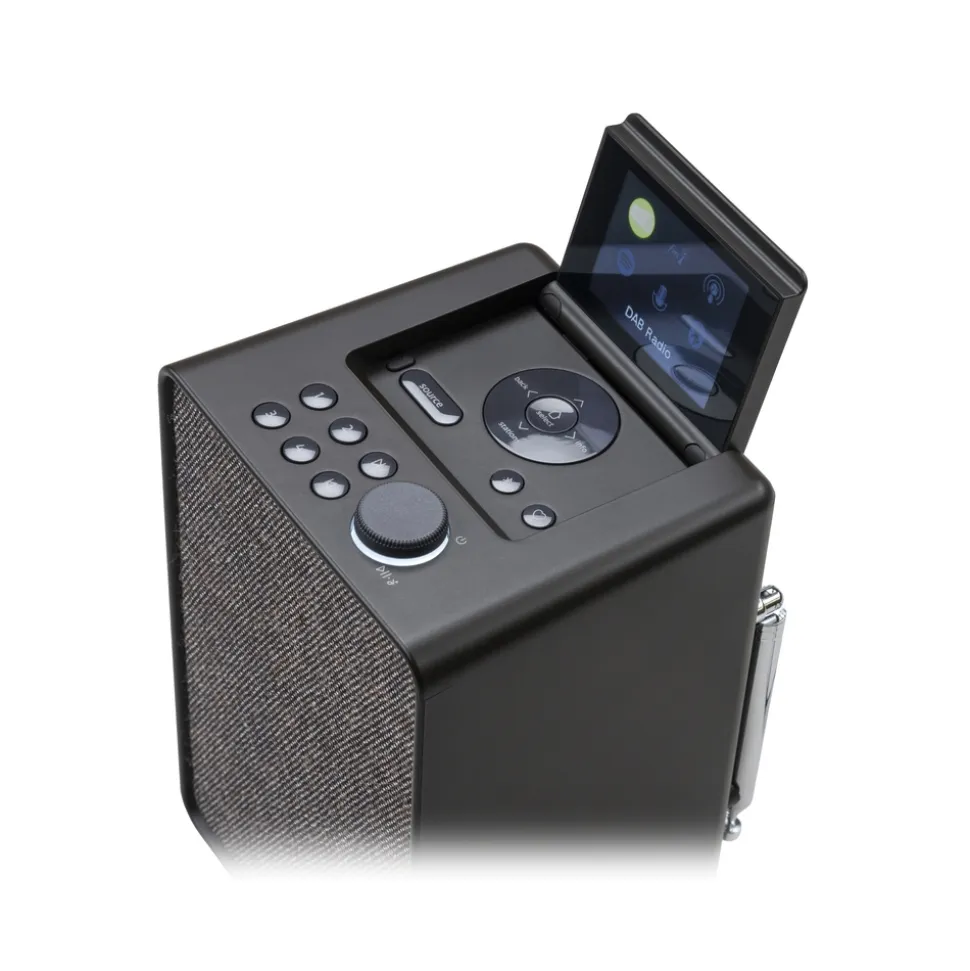 Pure - Evoke Spot - Coffee Black - Compact Music System - High Quality Digital Radio - Avvenice