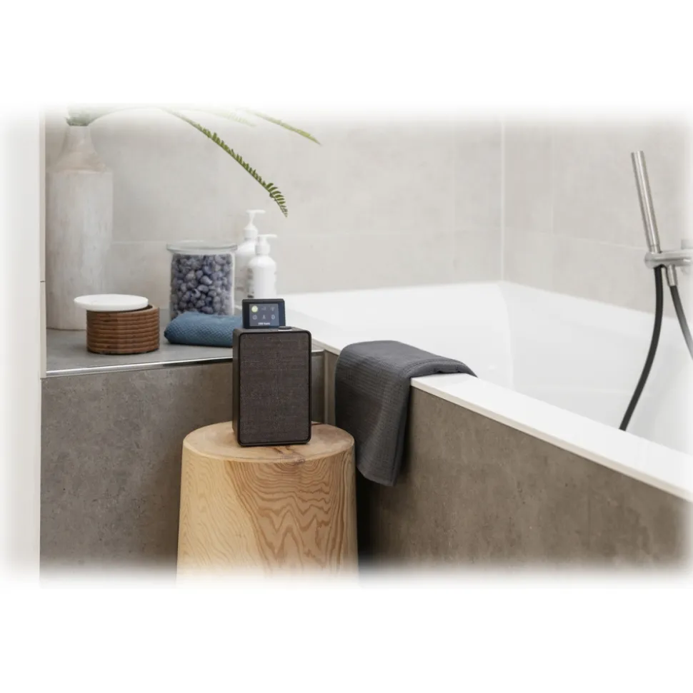 Pure - Evoke Spot - Coffee Black - Compact Music System - High Quality Digital Radio - Avvenice