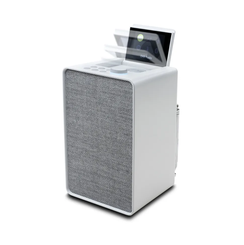 Pure - Evoke Spot - Cotton White - Compact Music System - High Quality Digital Radio - Avvenice
