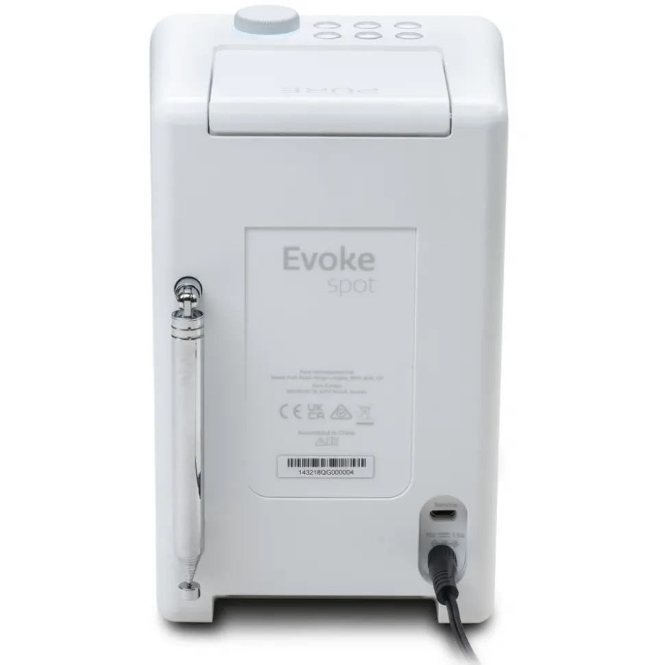 Pure - Evoke Spot - Cotton White - Compact Music System - High Quality Digital Radio - Avvenice