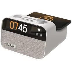 Pure - Moment Charge - The Ambient Sleep Companion with Wireless Charging - Cotton White - High Quality Digital Radio - Avvenice