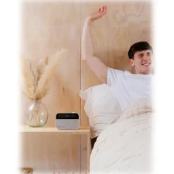 Pure - Moment Charge - The Ambient Sleep Companion with Wireless Charging - Cotton White - High Quality Digital Radio - Avvenice