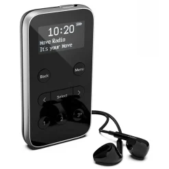 Pure - Move R3 - Black - Lightweight Rechargeable Personal Stereo DAB+ / FM Radio - High Quality Digital Radio - Avvenice