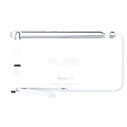 Pure - Move T4 - White - Pocket-Sized Personal DAB+/FM Rechargeable Radio with Bluetooth - High Quality Digital Radio - Avvenice