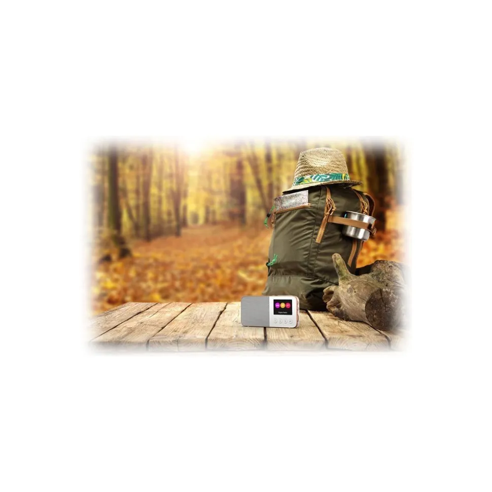 Pure - Move T4 - White - Pocket-Sized Personal DAB+/FM Rechargeable Radio with Bluetooth - High Quality Digital Radio - Avvenice