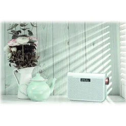 Pure - One Midi Series 3s - Jade White - Portable DAB/DAB+ and FM Radio with a Modern Style - High Quality Digital Radio - Avvenice
