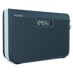 Pure - One Midi Series 3s - Slate Blue - Portable DAB/DAB+ and FM Radio with a Modern Style - High Quality Digital Radio - Avvenice