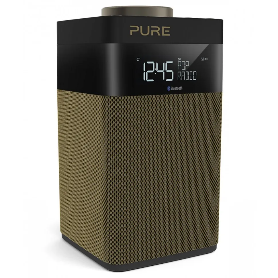 Pure - Pop Midi S - Gold - Compact and Portable DAB/DAB+/FM Radio with Bluetooth - High Quality Digital Radio - Avvenice