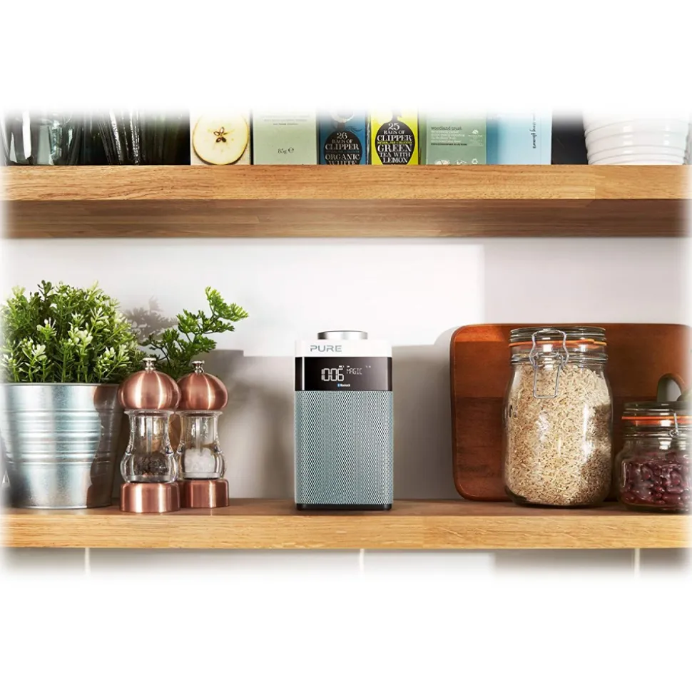 Pure - Pop Midi S - Mint - Compact and Portable DAB/DAB+/FM Radio with Bluetooth - High Quality Digital Radio - Avvenice