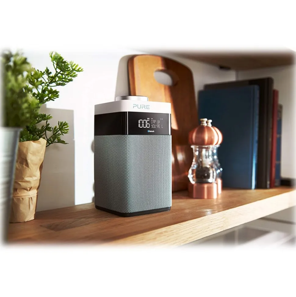Pure - Pop Midi S - Mint - Compact and Portable DAB/DAB+/FM Radio with Bluetooth - High Quality Digital Radio - Avvenice