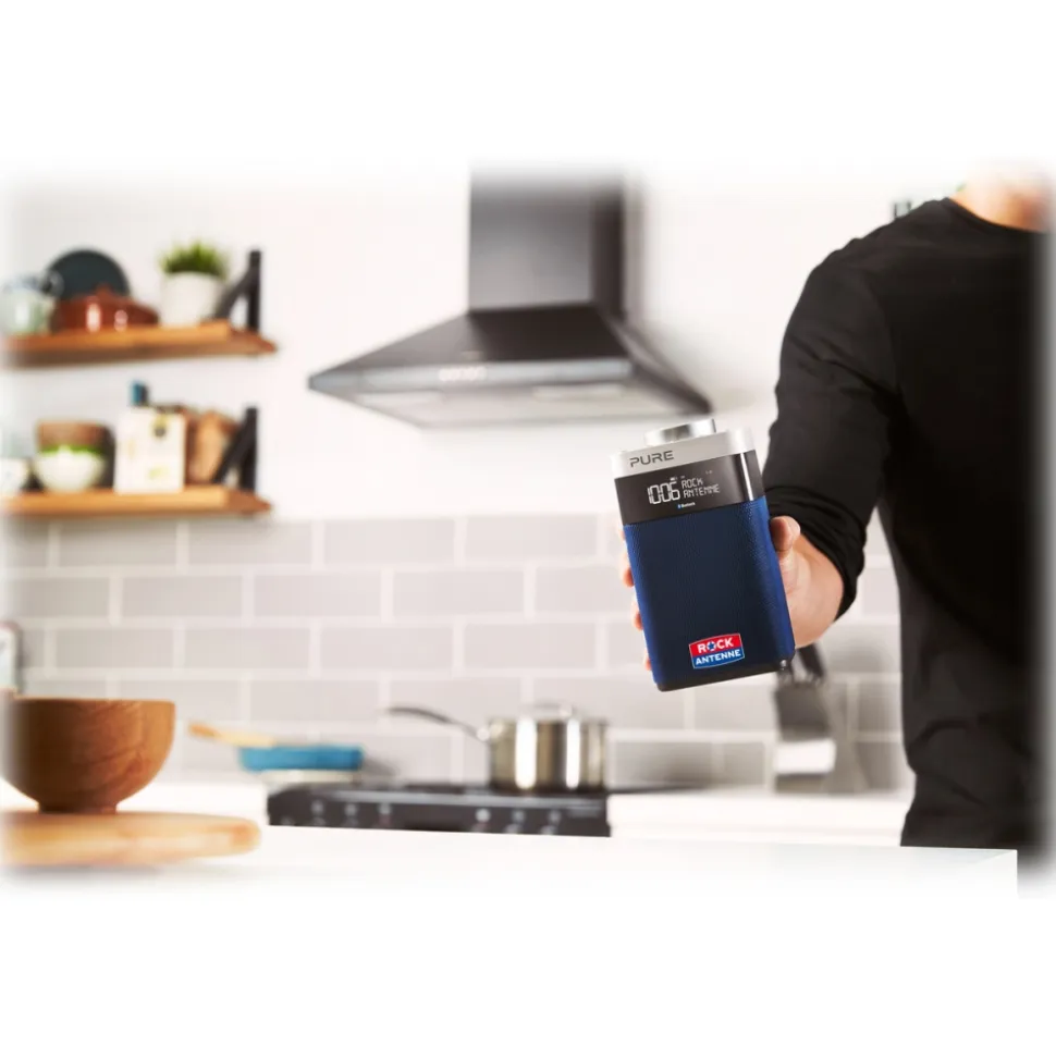 Pure - Pop Midi with Bluetooth - Blue - Rock Antenne Special Edition Blue - High Quality Digital Radio - Avvenice