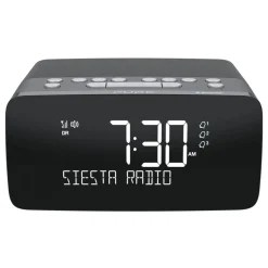 Pure - Siesta Charge - Graphite - Alarm Clock Radio Premium - DAB+/FM/Bluetooth - Wireless Charger - High Quality Digital Radio - Avvenice