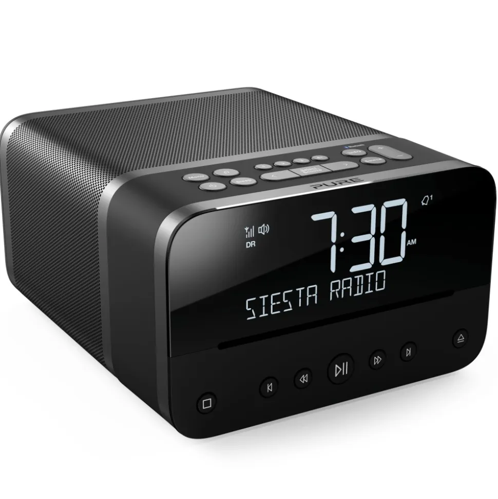 Pure - Siesta Home - Graphite - Premium Compact Music System - DAB+/FM/CD Player/Bluetooth - High Quality Digital Radio - Avvenice