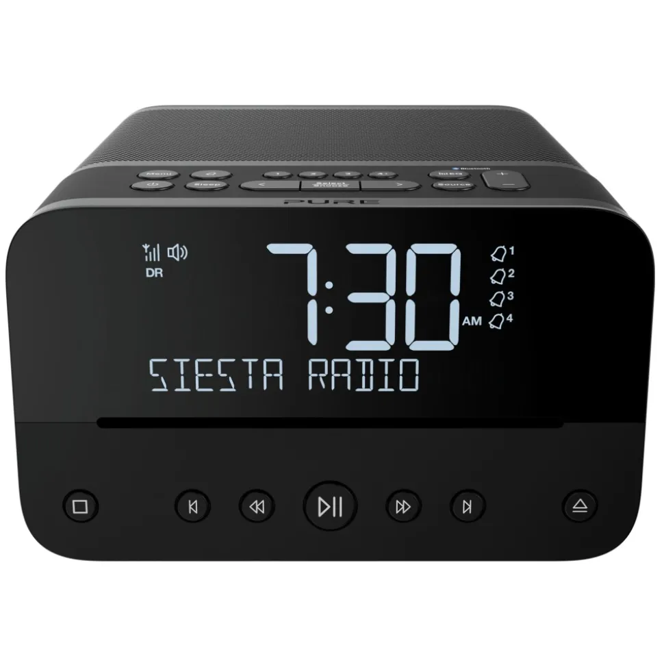 Pure - Siesta Home - Graphite - Premium Compact Music System - DAB+/FM/CD Player/Bluetooth - High Quality Digital Radio - Avvenice