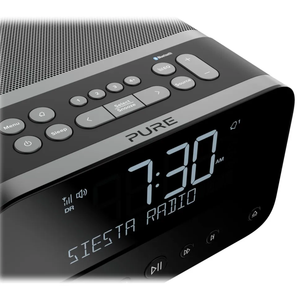 Pure - Siesta Home - Graphite - Premium Compact Music System - DAB+/FM/CD Player/Bluetooth - High Quality Digital Radio - Avvenice