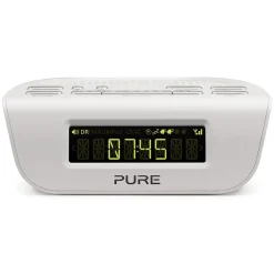 Pure - Siesta Mi Series 2 - White - Bedside DAB and FM Digital Radio - High Quality Digital Radio - Avvenice