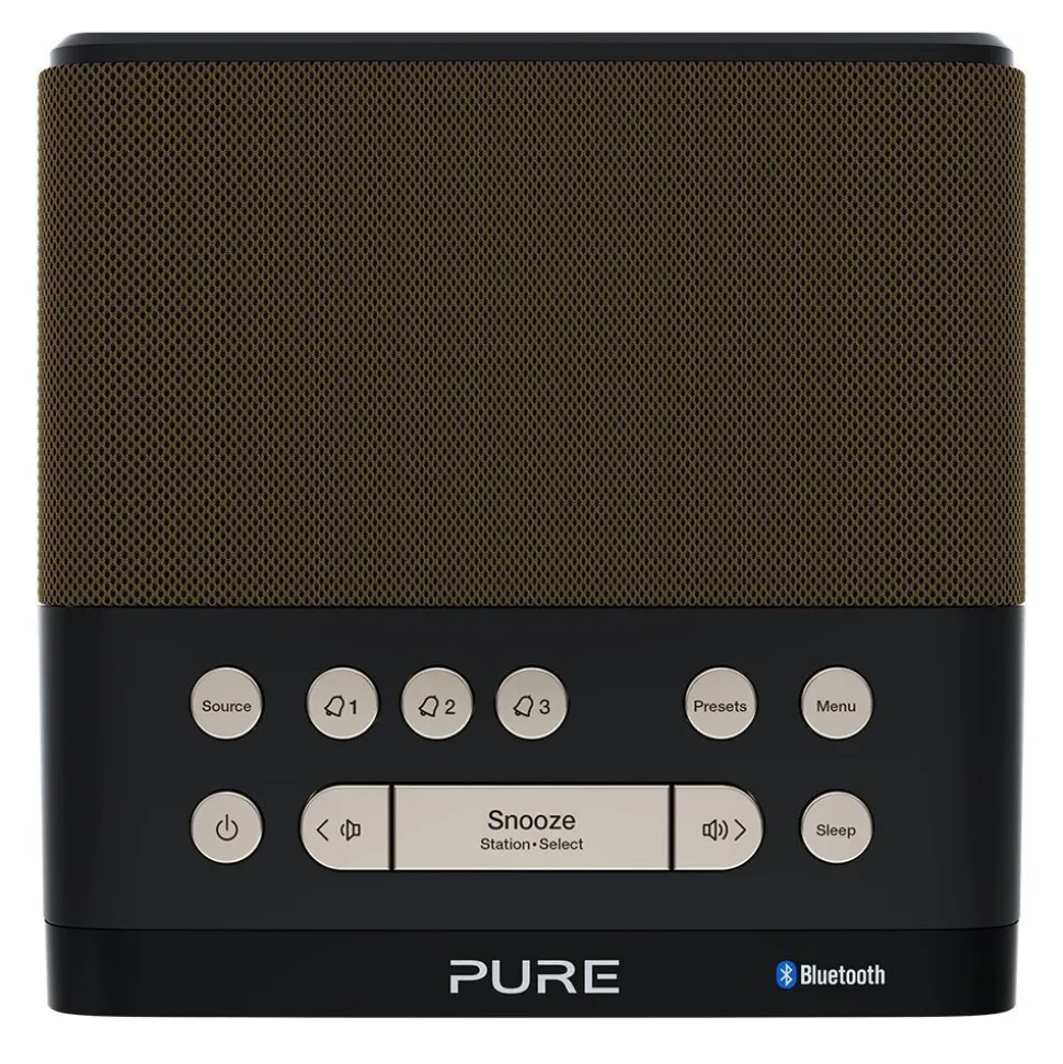 Pure - Siesta Rise S - Gold - Bedside DAB+/FM Alarm Clock Radio with Bluetooth - High Quality Digital Radio - Avvenice