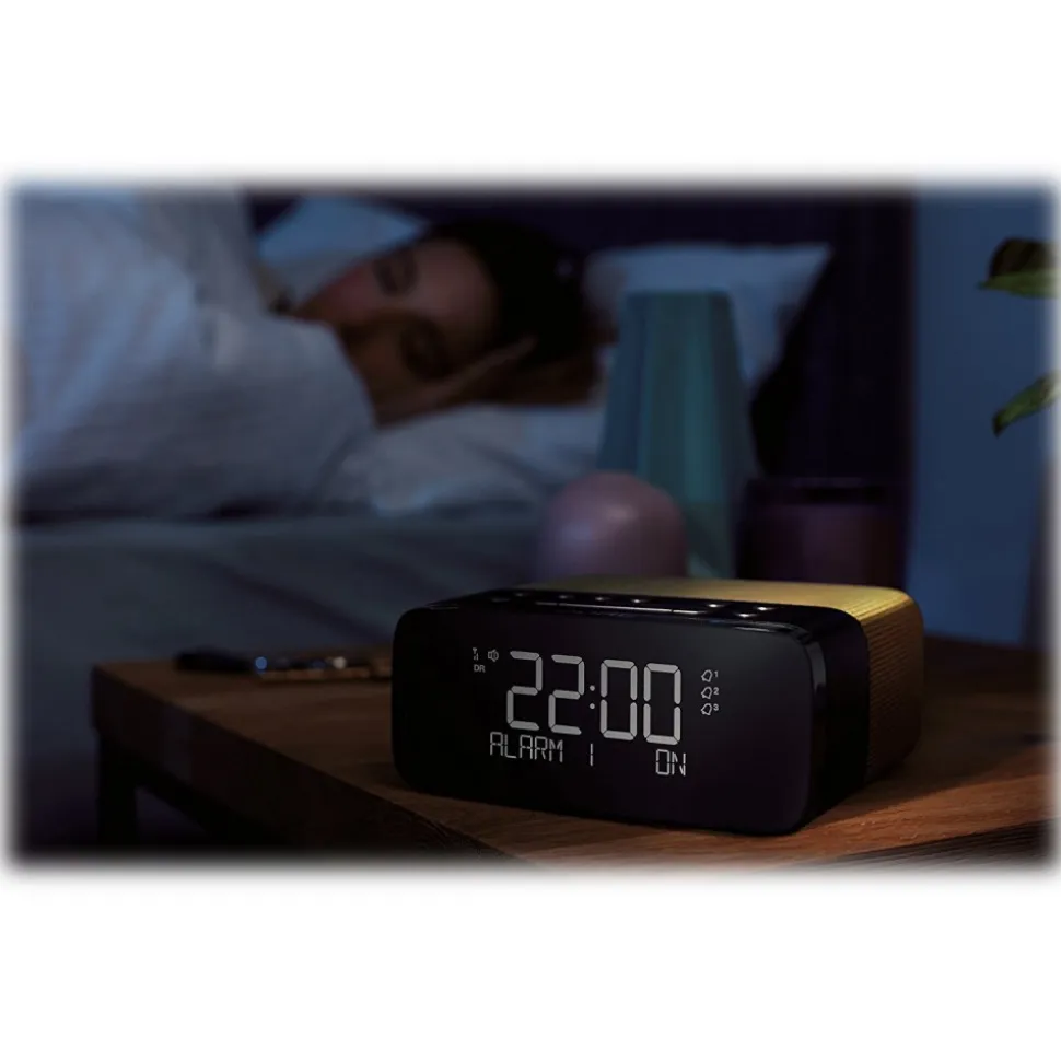 Pure - Siesta Rise S - Gold - Bedside DAB+/FM Alarm Clock Radio with Bluetooth - High Quality Digital Radio - Avvenice