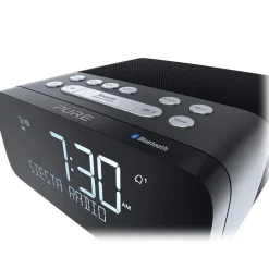 Pure - Siesta Rise S - Graphite - Bedside DAB+/FM Alarm Clock Radio with Bluetooth - High Quality Digital Radio - Avvenice