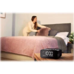 Pure - Siesta Rise S - Graphite - Bedside DAB+/FM Alarm Clock Radio with Bluetooth - High Quality Digital Radio - Avvenice