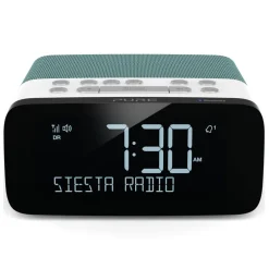 Pure - Siesta Rise S - Mint - Bedside DAB+/FM Alarm Clock Radio with Bluetooth - High Quality Digital Radio - Avvenice