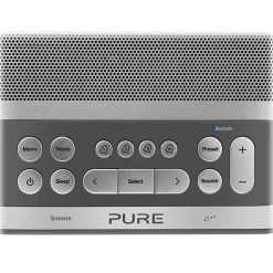Pure - Siesta S6 - Graphite - Premium DAB+/FM Alarm Clock Radio with Bluetooth and CrystalVue+ - High Quality Digital Radio - Avvenice
