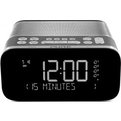 Pure - Siesta S6 - Graphite - Premium DAB+/FM Alarm Clock Radio with Bluetooth and CrystalVue+ - High Quality Digital Radio - Avvenice
