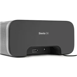 Pure - Siesta S6 - Graphite - Premium DAB+/FM Alarm Clock Radio with Bluetooth and CrystalVue+ - High Quality Digital Radio - Avvenice