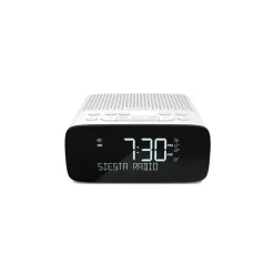 Pure - Siesta S2 - White - Digital and FM Alarm Clock Radio with CrystalVue Display - High Quality Digital Radio - Avvenice