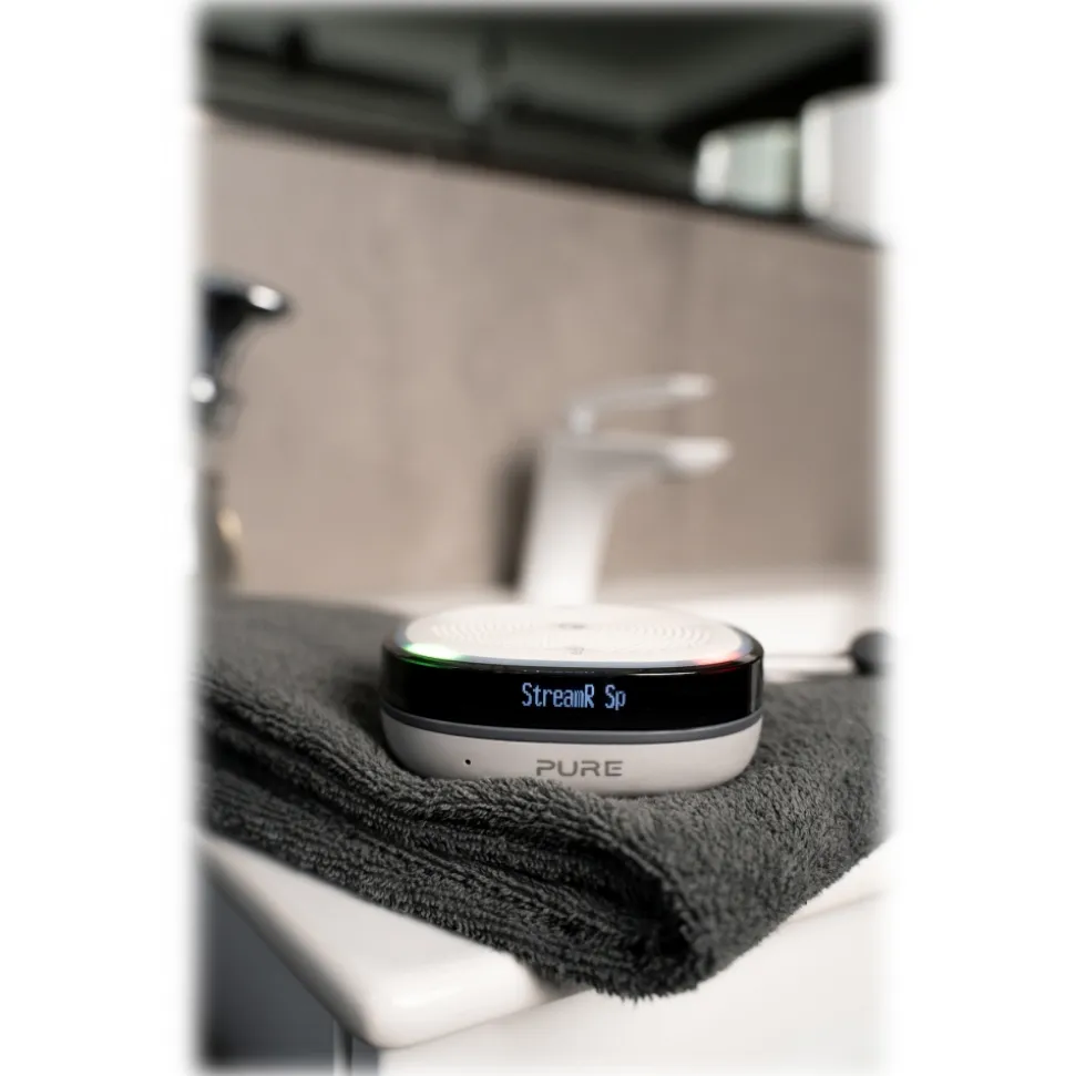 Pure - StreamR Splash - Stone Grey - Smart Radio - High Quality Digital Radio - Avvenice