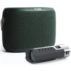 Pure - Woodland Explorer Pack - Phantom Black - Mobile Speaker - High Quality Digital Radio - Avvenice