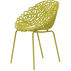 Qeeboo - Bacana Chair Indoor/Outdoor Set of 2 Pieces - Mustard - Qeeboo Chair by Estudio Campana - Furnishing - Home - Avvenice