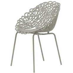Qeeboo - Bacana Chair Indoor/Outdoor Set of 2 Pieces - Dove Grey - Qeeboo Chair by Estudio Campana - Furnishing - Home - Avvenice