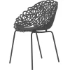 Qeeboo - Bacana Chair Indoor/Outdoor Set of 2 Pieces - Black - Qeeboo Chair by Estudio Campana - Furnishing - Home - Avvenice