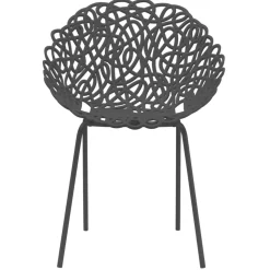 Qeeboo - Bacana Chair Indoor/Outdoor Set of 2 Pieces - Black - Qeeboo Chair by Estudio Campana - Furnishing - Home - Avvenice