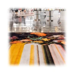 Qeeboo - Carpet Glitch Red Rectangular - Rectangular - Qeeboo Carpet by Richard Hutten - Furnishing - Home - Avvenice