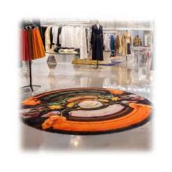 Qeeboo - Carpet Glitch Round Half - Round Half - Qeeboo Carpet by Richard Hutten - Furnishing - Home - Avvenice